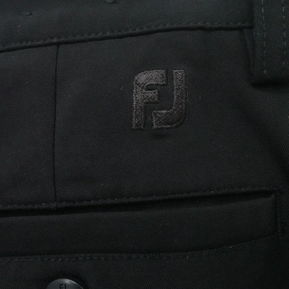 FootJoy Shorts Mens 40 Black Performance Stretch Chino Golf Preppy Casual‎
